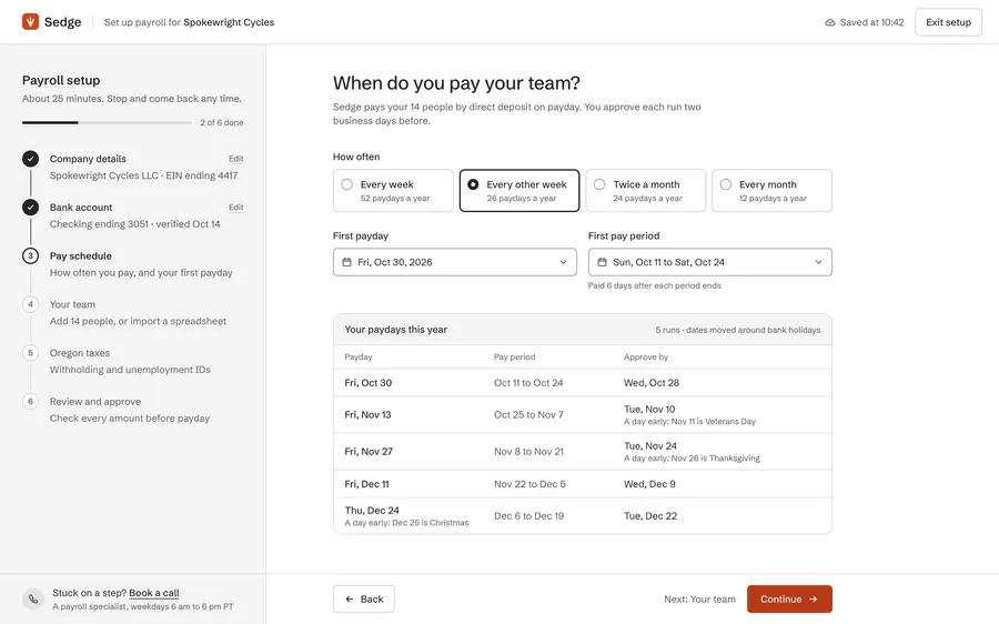 Onboarding stepper · Mossby