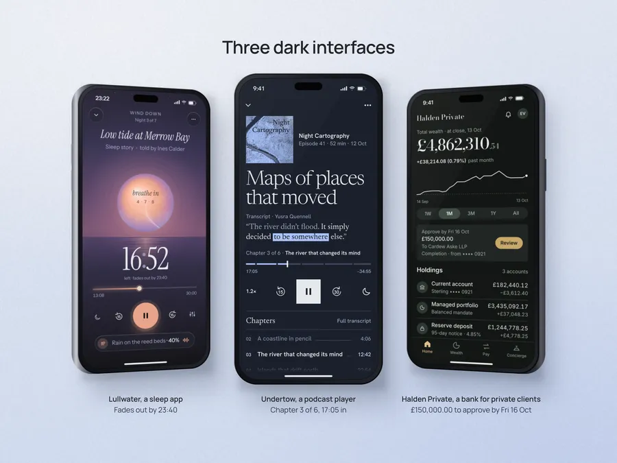 Phone trio: three evening apps